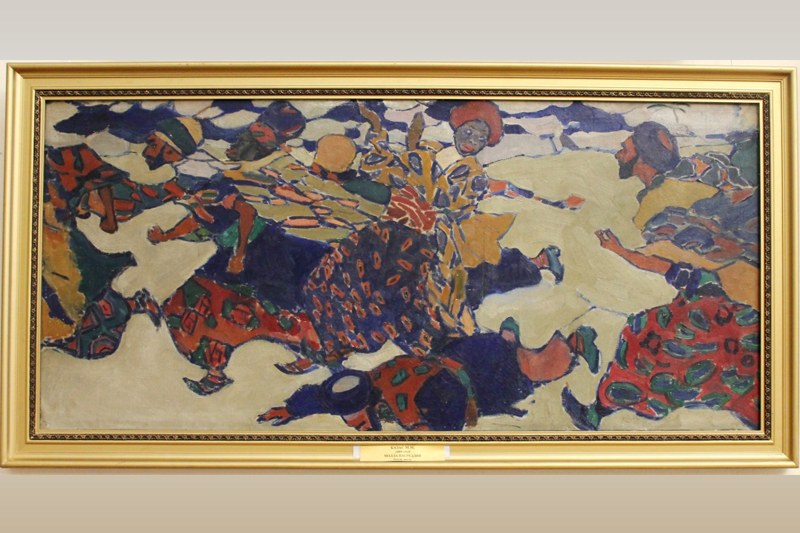 Молла Насреддин. Бум., акв., гуашь