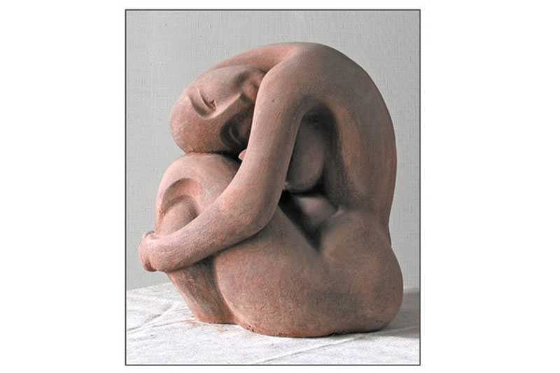 Сидящая. 1987. Терракота