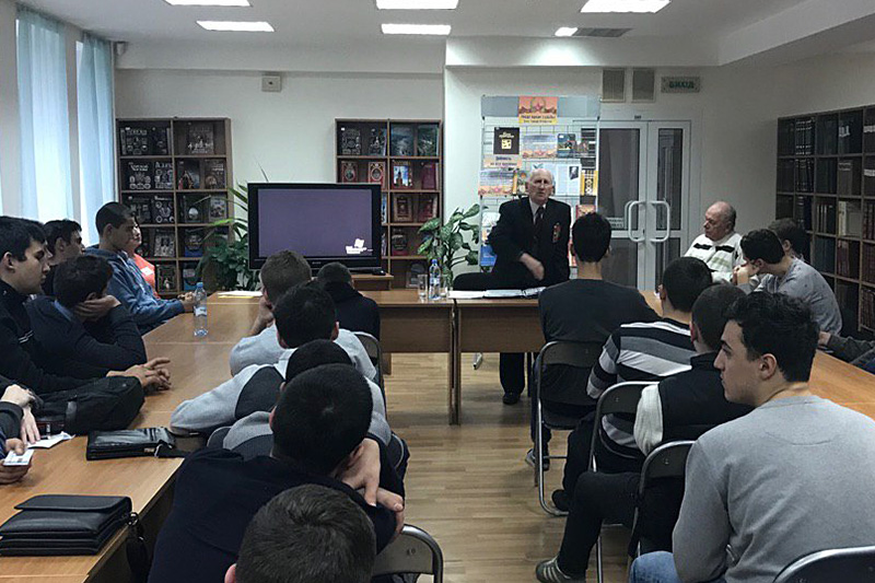 Выступление героя Великой отечественной Войны Никитина А. К.