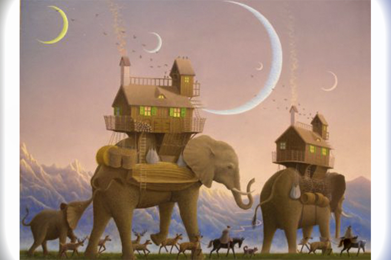 Кочевники. 2017 г. 24х30 см