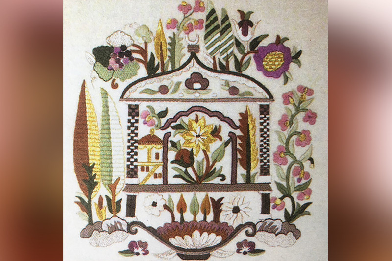 Декоративное панно. Совместно с Гульнарой Сеттаровой. 2002 г.