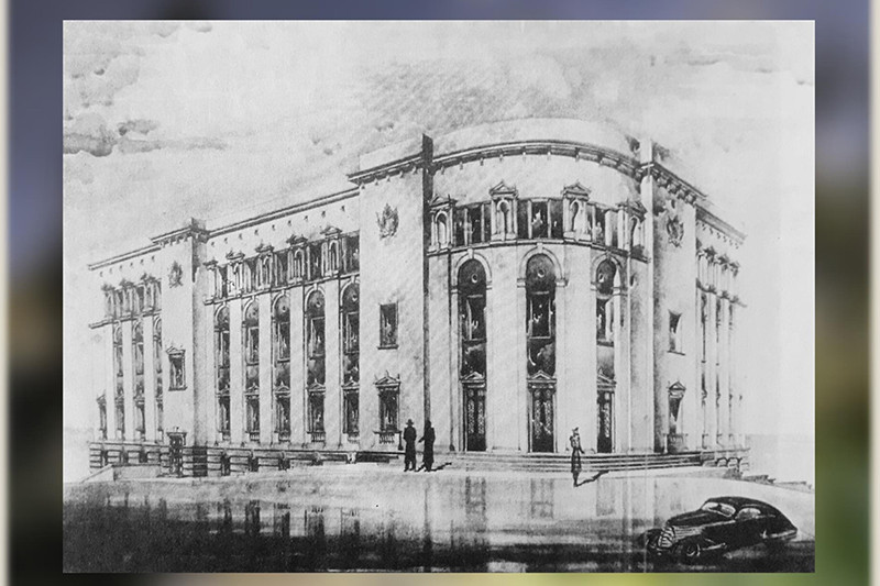 В.П. Мелик-Парсаданов. Проект реконструкции административного здания в Севастополе. 1946 г.