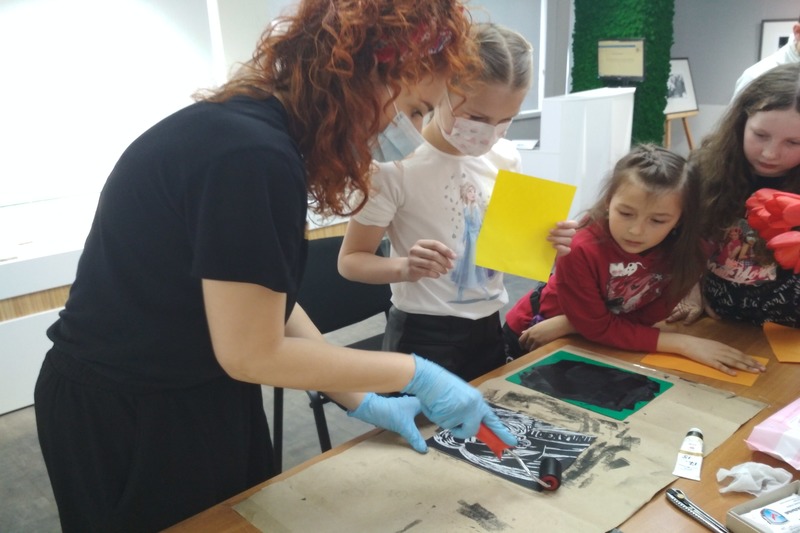 Мастер-класс по линогравюре художницы Татьяны Ирлицы